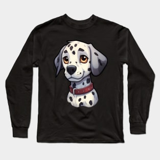 Cute Anime Dalmatian dog Long Sleeve T-Shirt